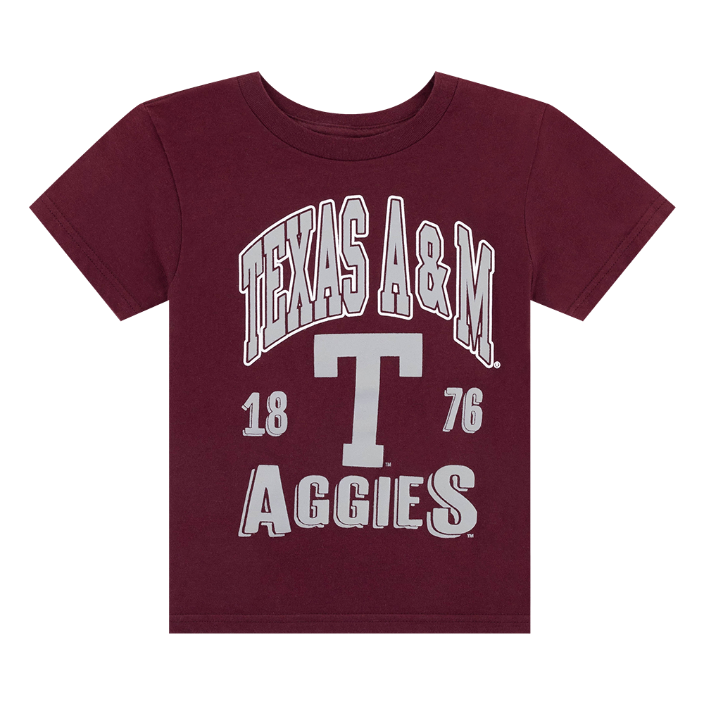 Texas A&M Retro Billboard Youth Maroon T-Shirt