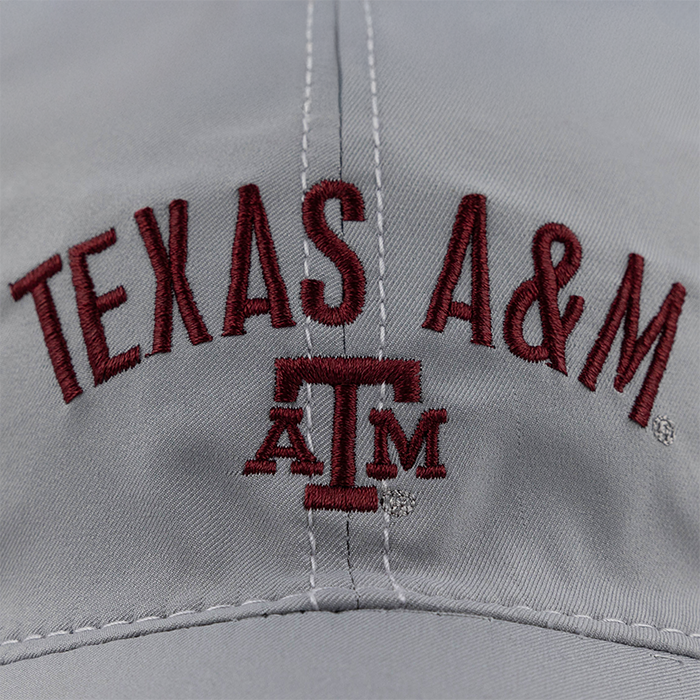 Texas A&M Cool Fit Arch Gray Hat