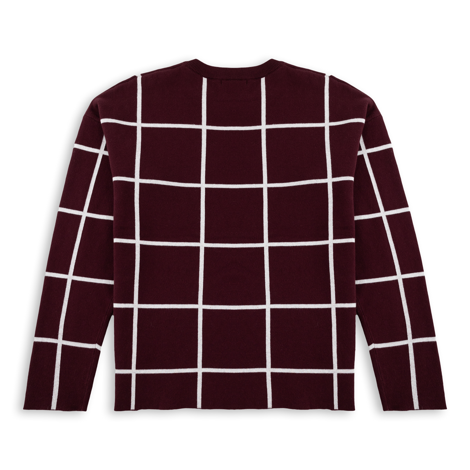 Texas A&M Maroon and White Grid Sweater