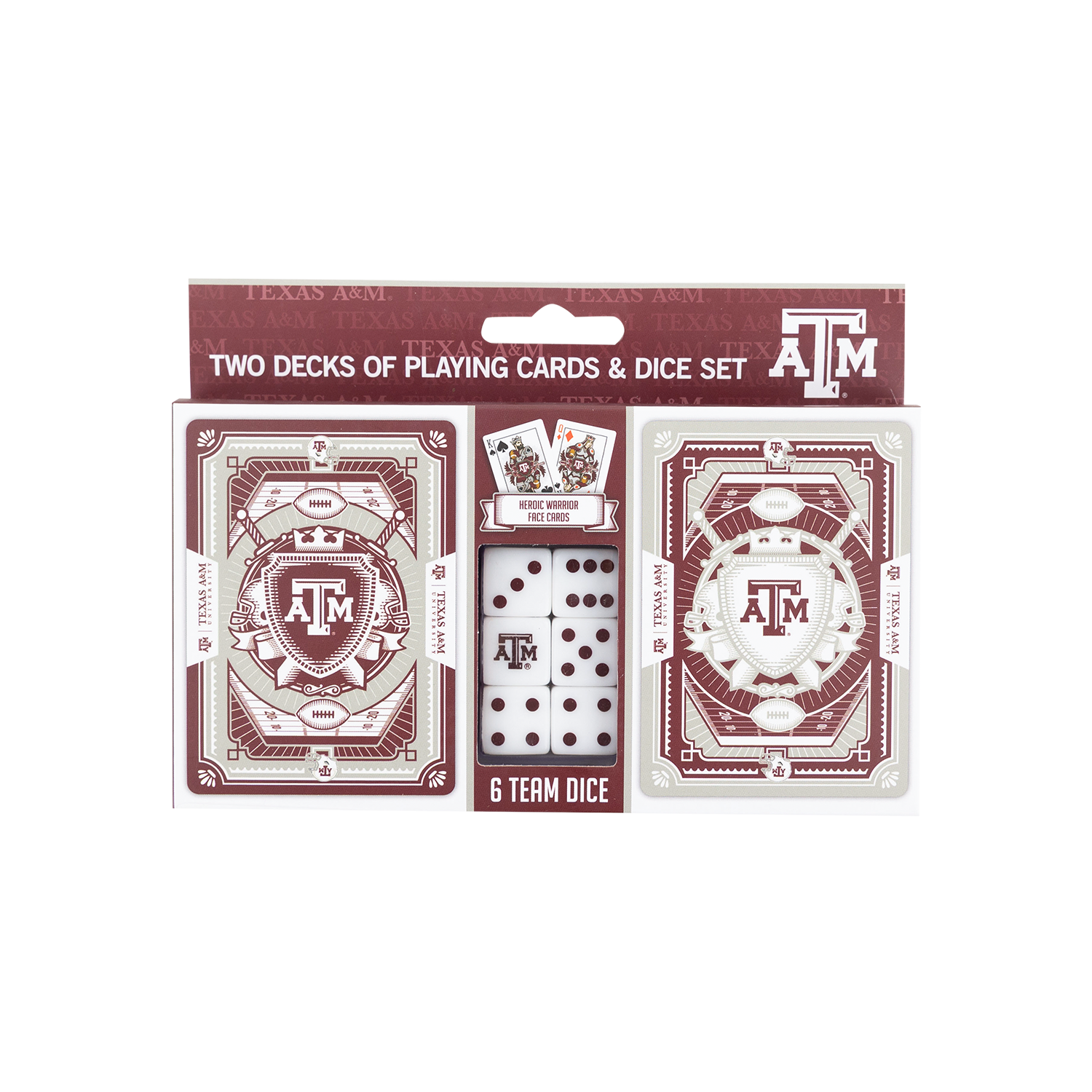 Texas A&M Playing Cards & Dice Set