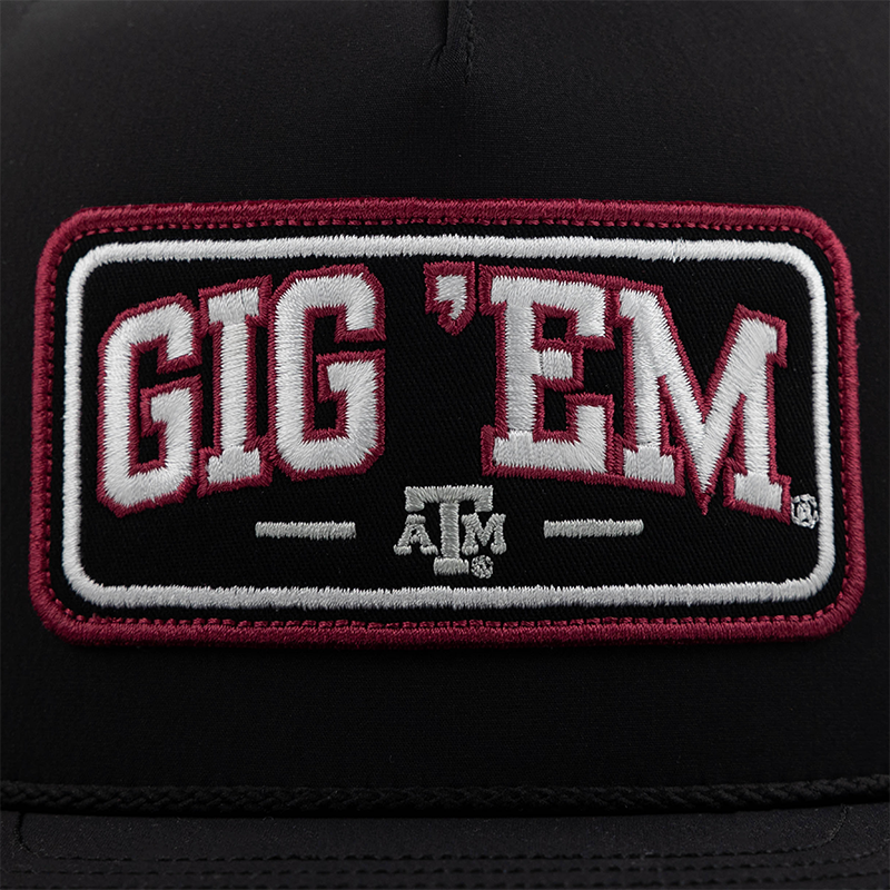 Texas A&M Gig 'Em Patch Black Snapback