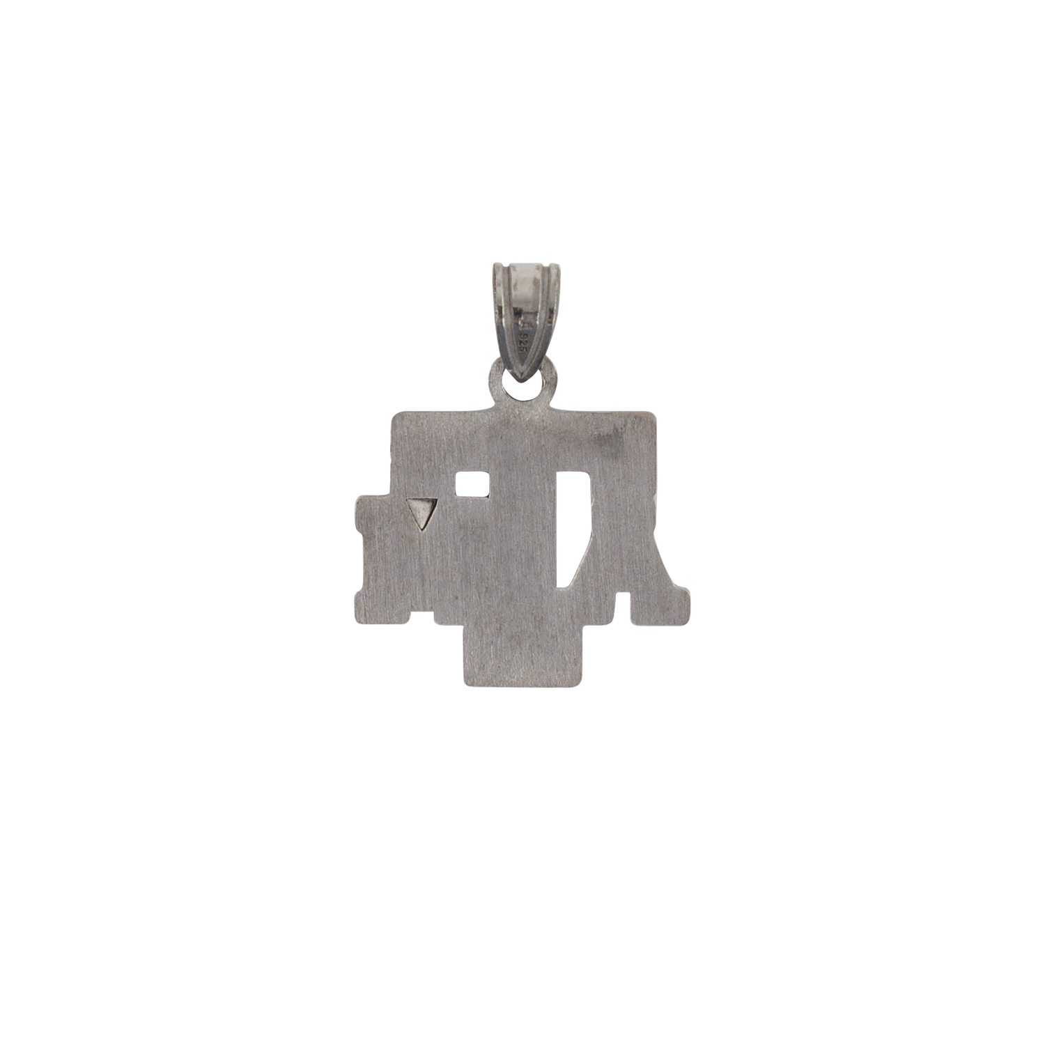 Small Block ATM Sterling Silver Charm
