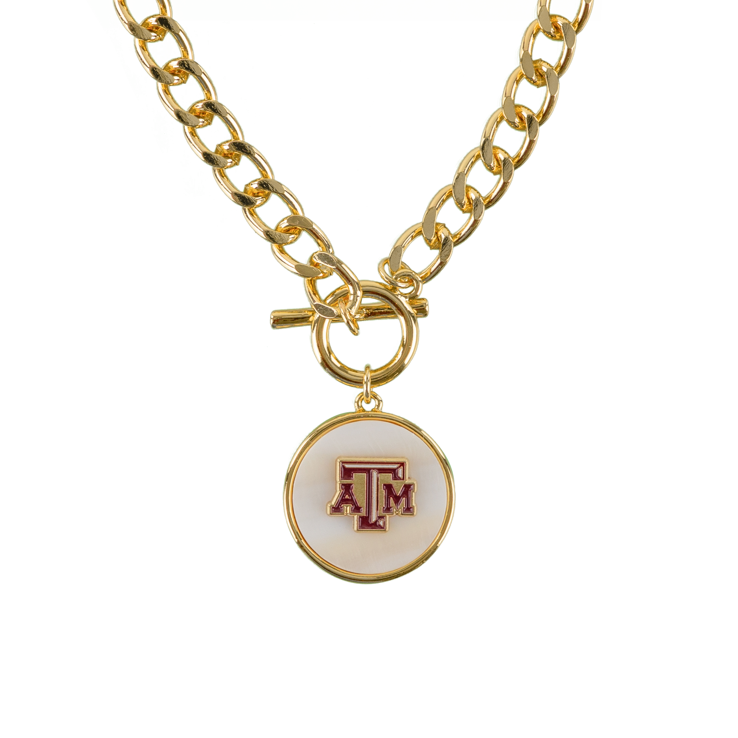 Texas A&M Gold Chain Necklace
