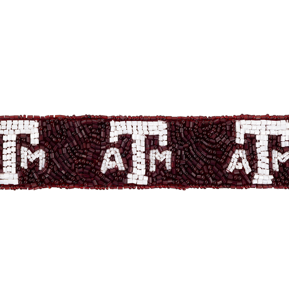 Texas A&M Block Beaded Purse Strap