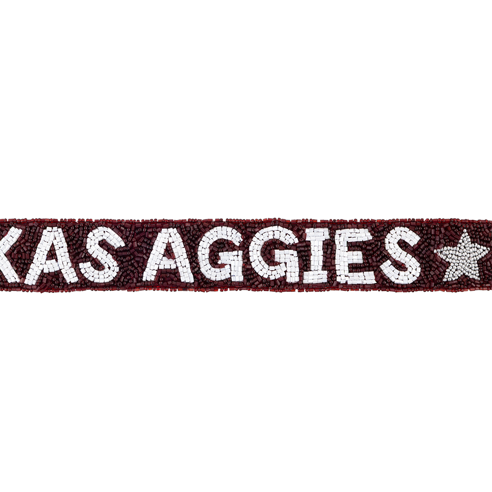Texas Aggies Beaded Purse Strap