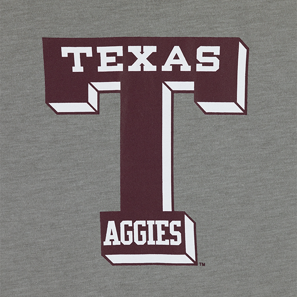 Texas Aggies Adidas Block T Blend Tee