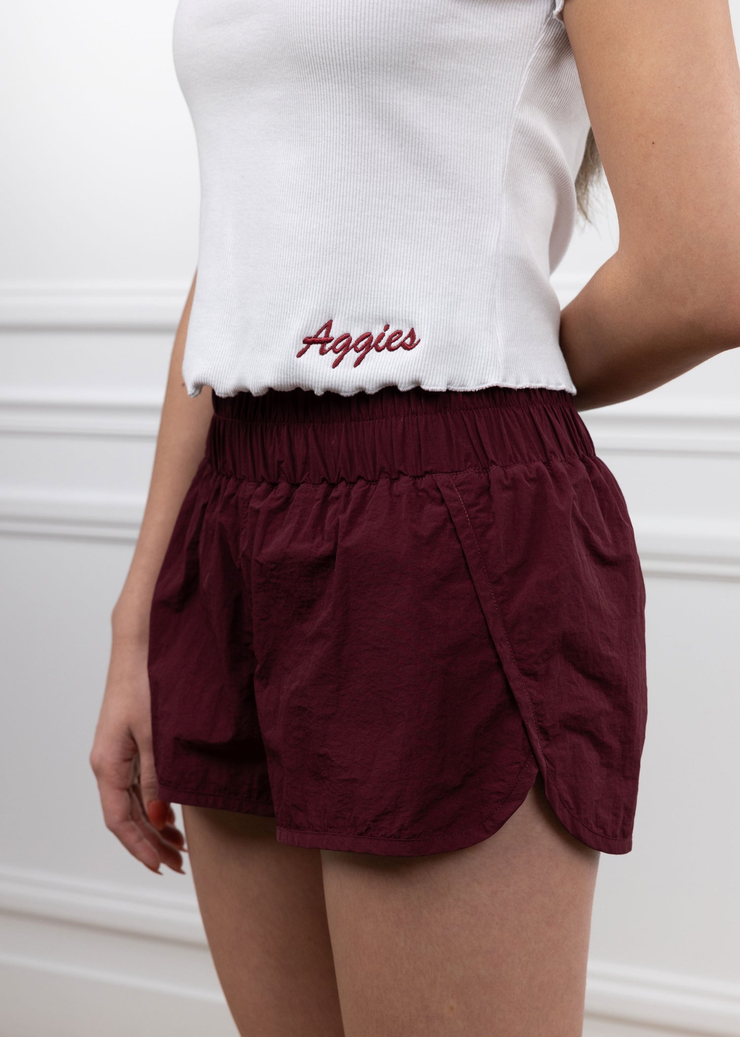 Maroon Athletic Shorts
