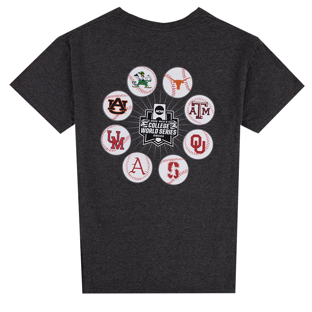 CWS 22 Team Baseballs T-Shirt