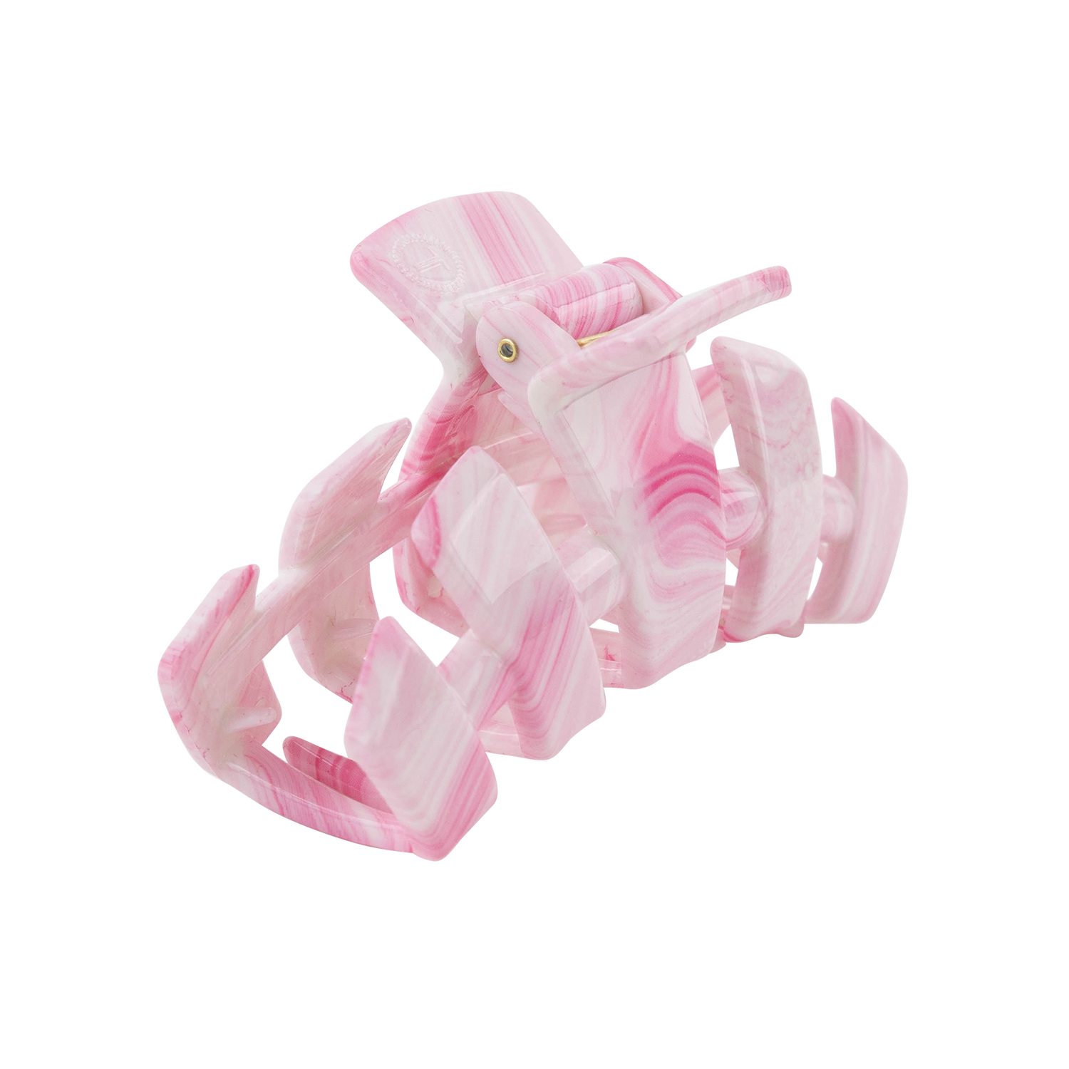 Teleties Iridescent Medium Hair Clip - Pink
