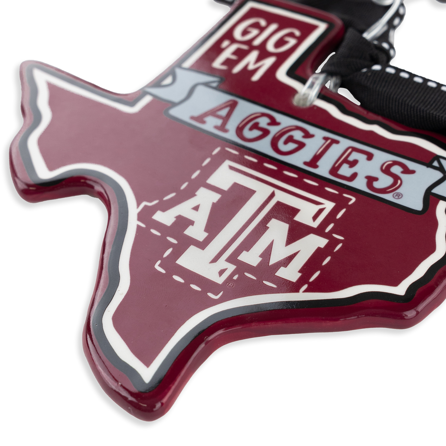 Texas A&M Let's Go Flat Ornament