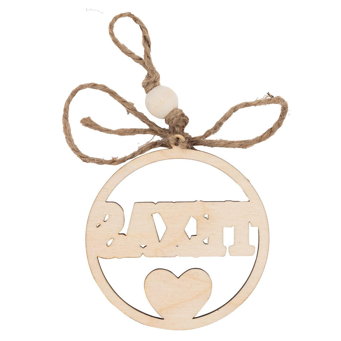 Wood Engraved Texas Ornament