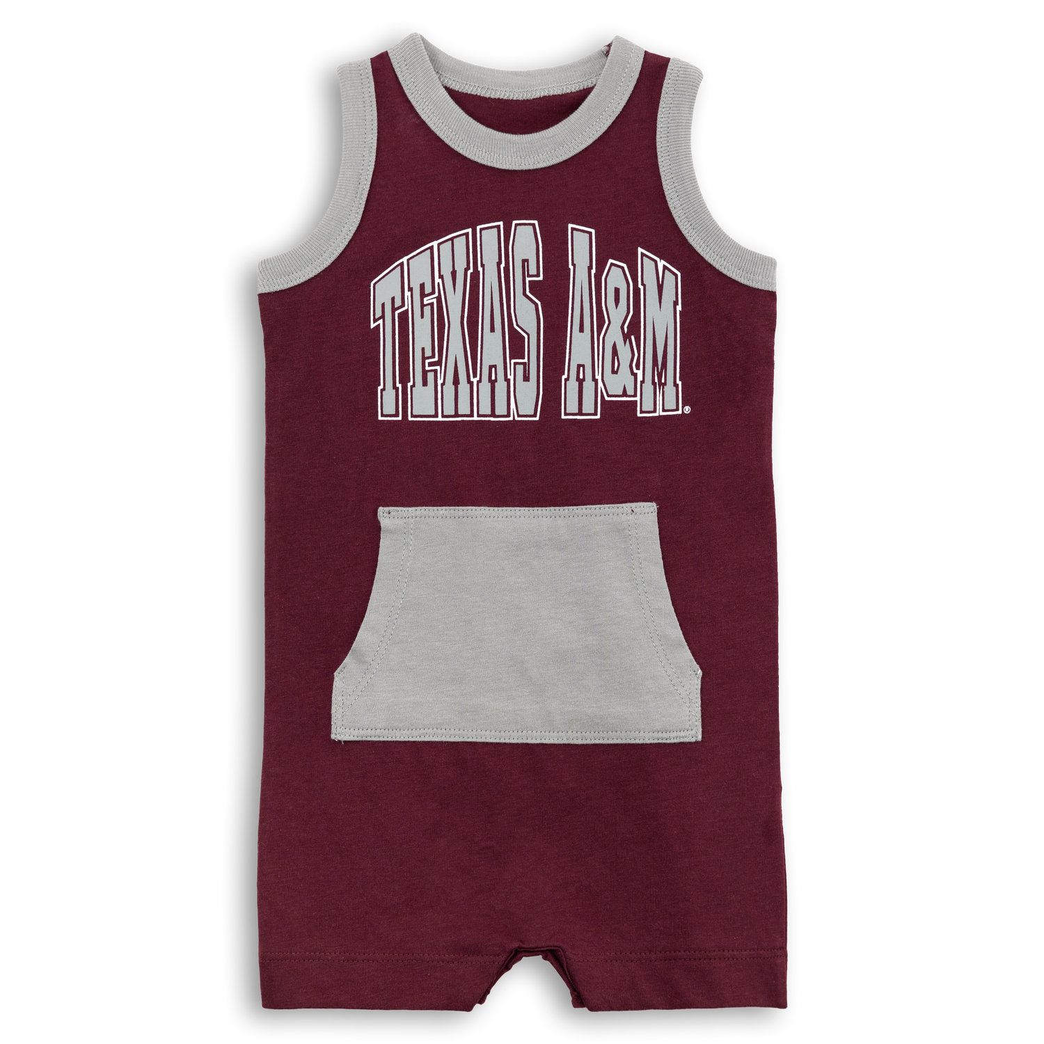 Texas A&M Colosseum Athletics Maroon & Gray Infant Romper