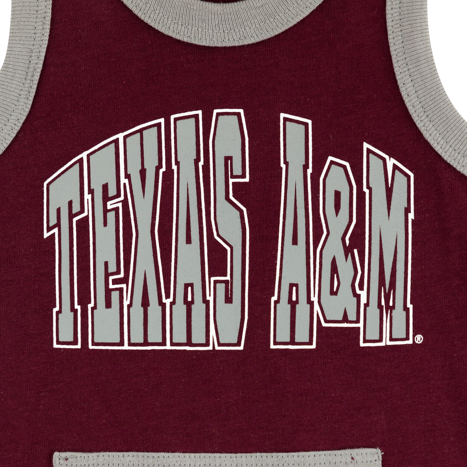 Texas A&M Colosseum Athletics Maroon & Gray Infant Romper