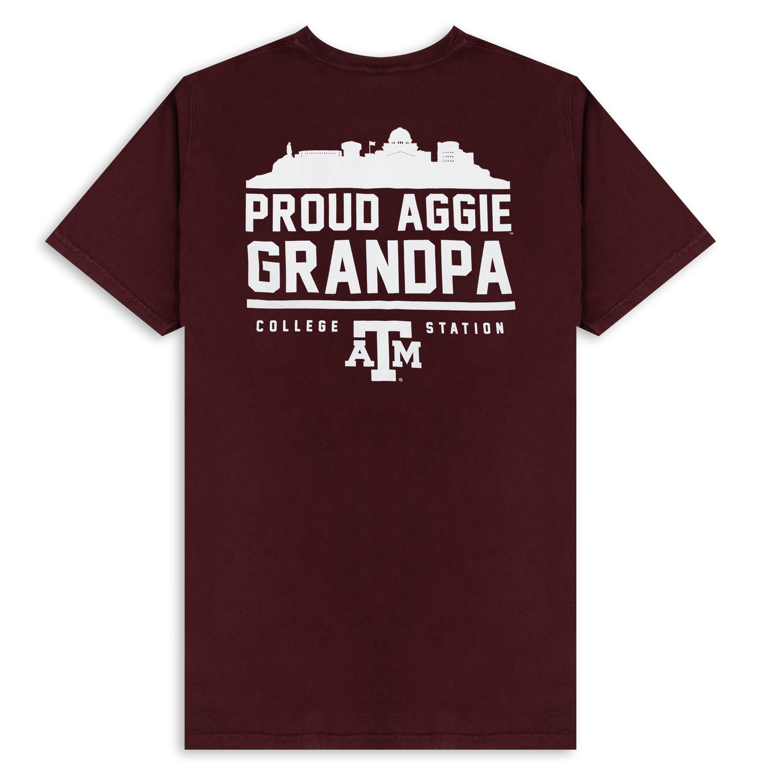 Texas A&M Skyline Grandpa T-Shirt L / GDH100 Maroon