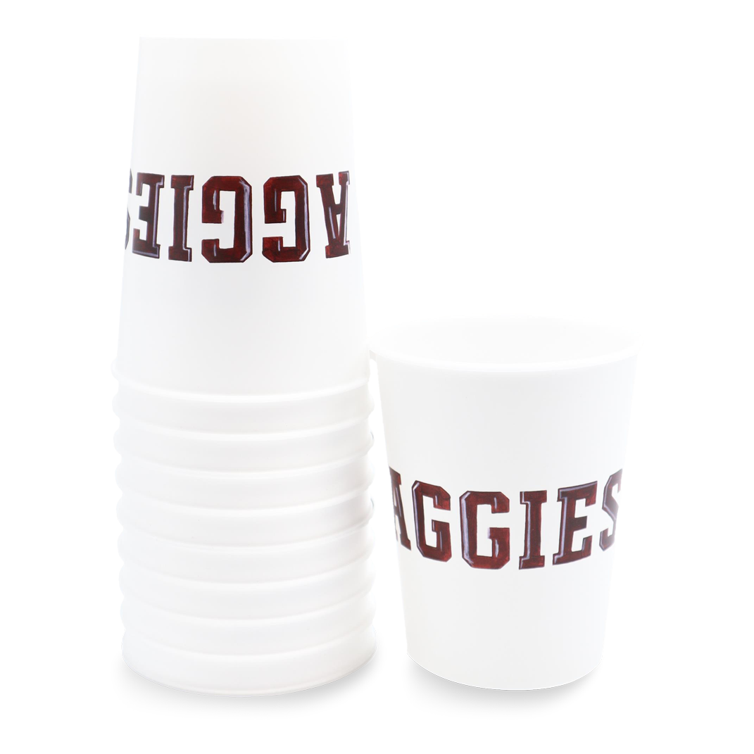 Texas A&M Aggie Double-Sided Cup Set