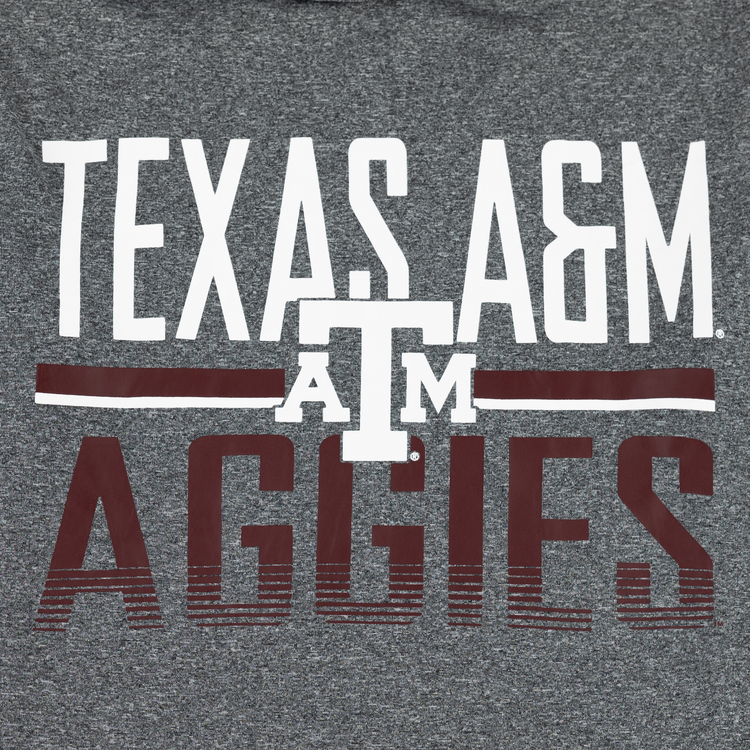 Texas A&M Aggies Heathered Impact Hood Long Sleeve