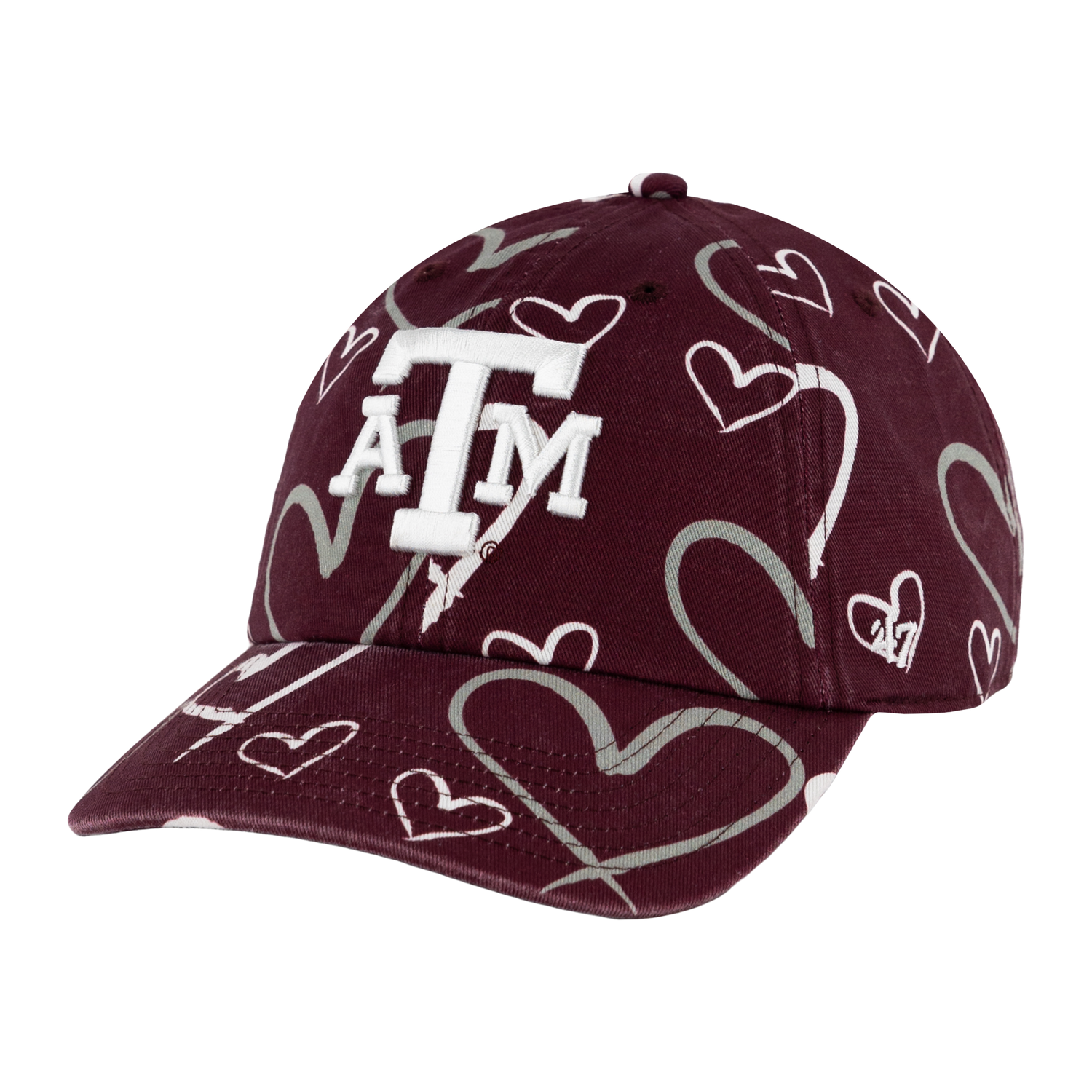 Texas A&M Youth Adore Heart Clean Up Hat