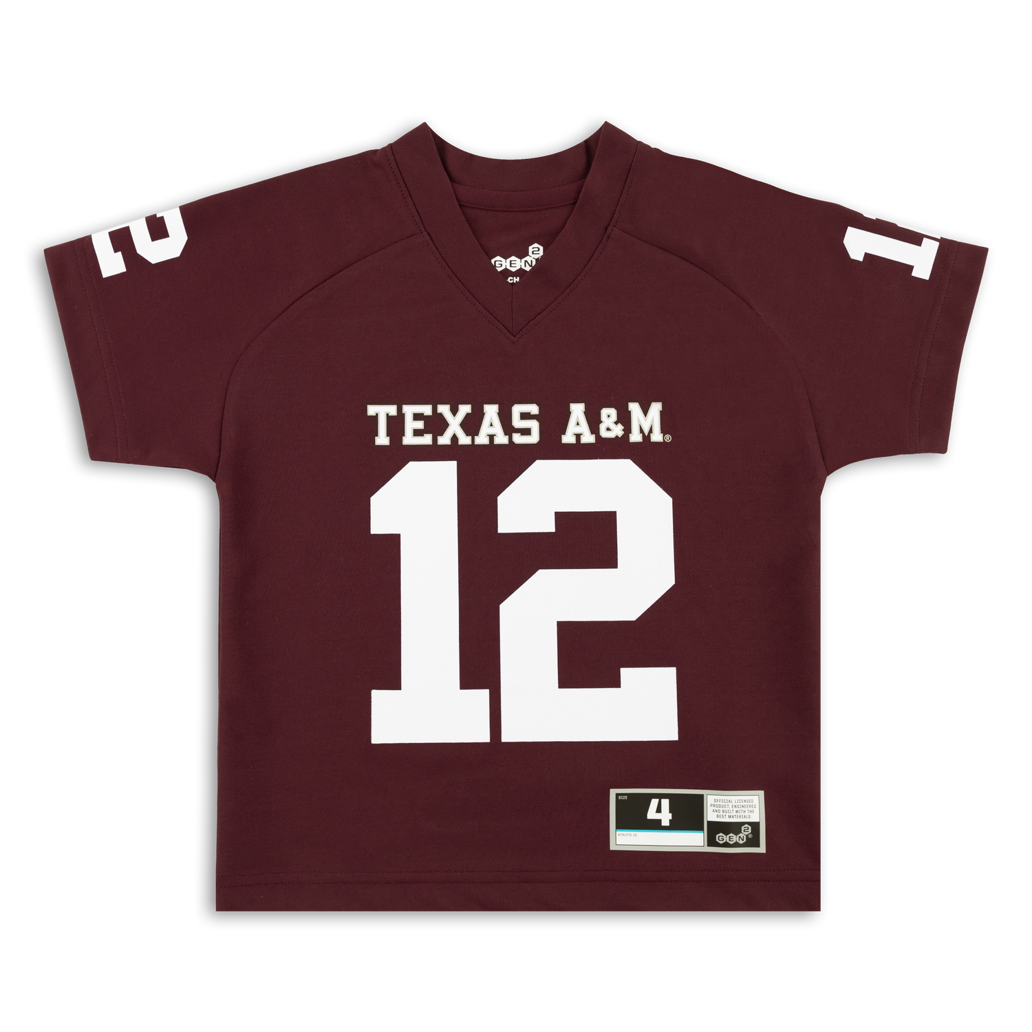 Texas A&M Youth Football Jersey Performance Tee