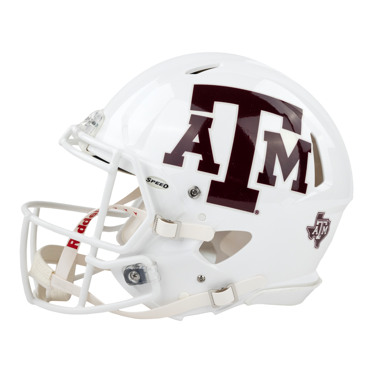 Texas A&M Riddell Speed Authentic White Football Helmet