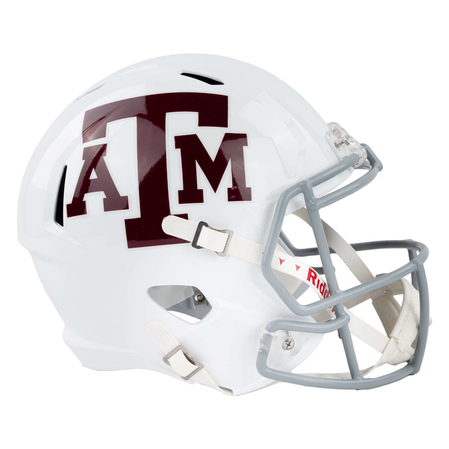 Texas A&M Riddell Aggie Speed Replica White Football Helmet