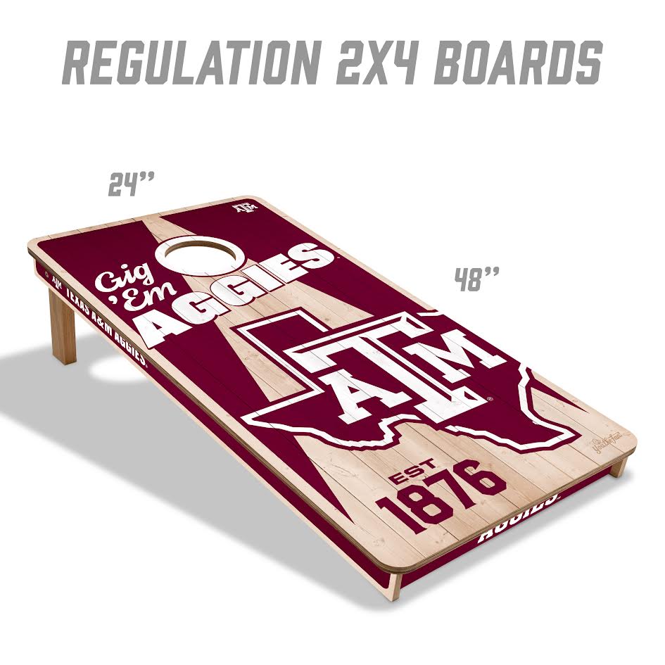 Texas A&M 2' x 4' All-Wood Cornhole