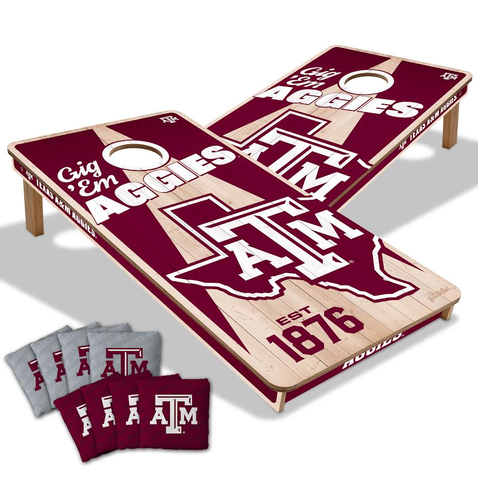 Texas A&M 2' x 4' All-Wood Cornhole