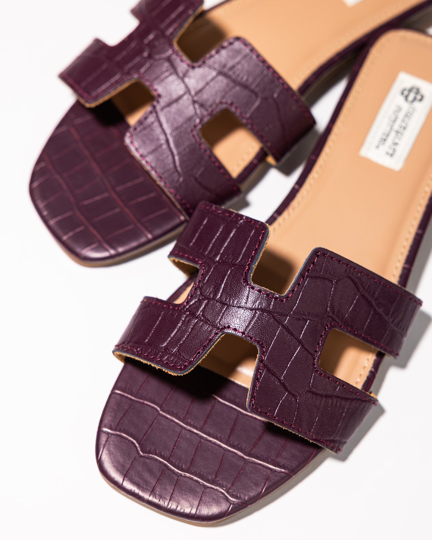 Collegiate Outfitters Maroon Croc H Slide