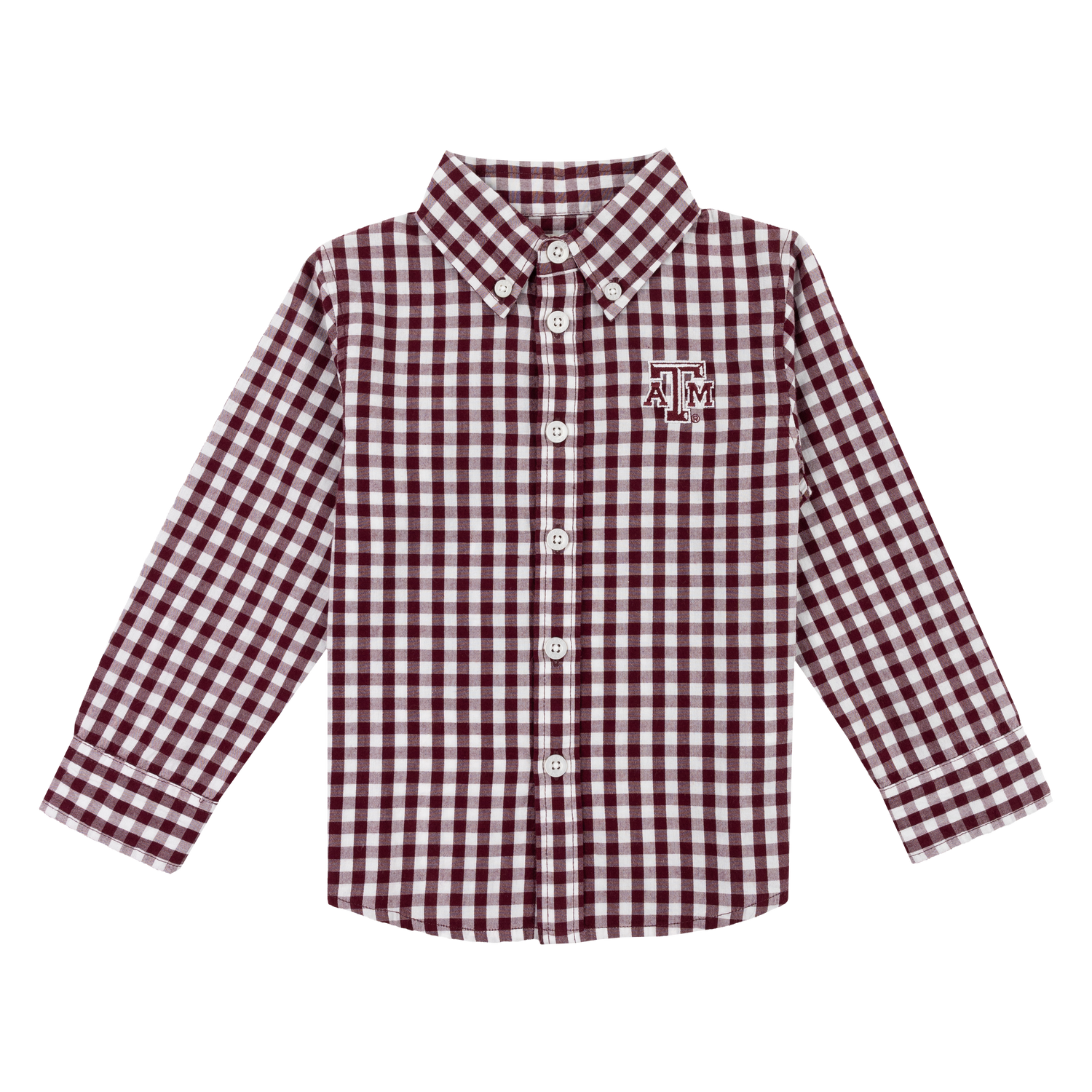 Texas A&M Callahan Toddler Gingham Woven Button Down