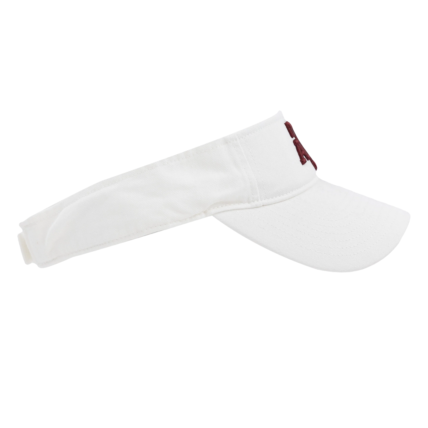 Texas A&M '47 Brand A&M Block Logo Clean Up White Visor