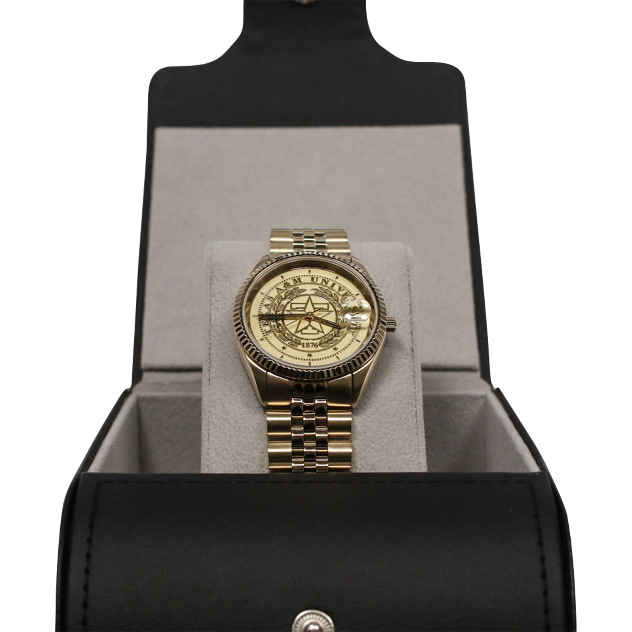 Belair Texas A&M Men's Gold Tone Watch
