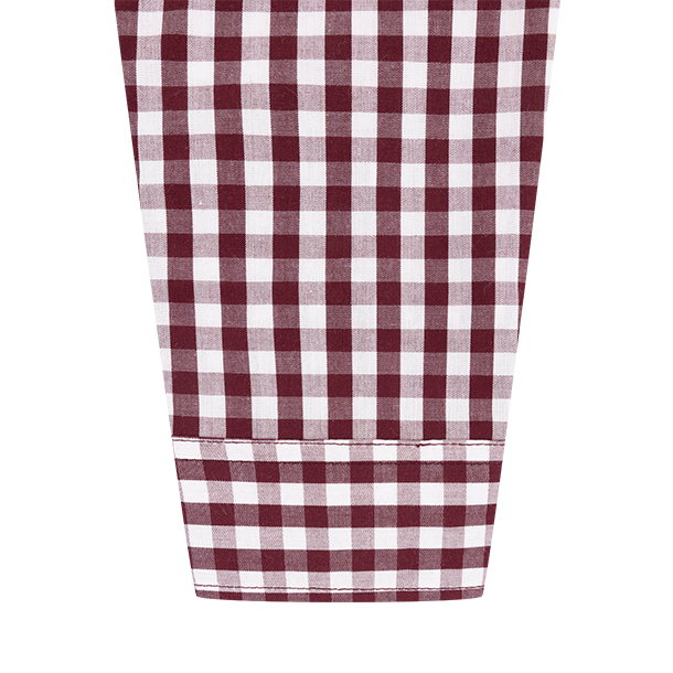 Texas A&M Garb Youth Gingham Button Down - Maroon