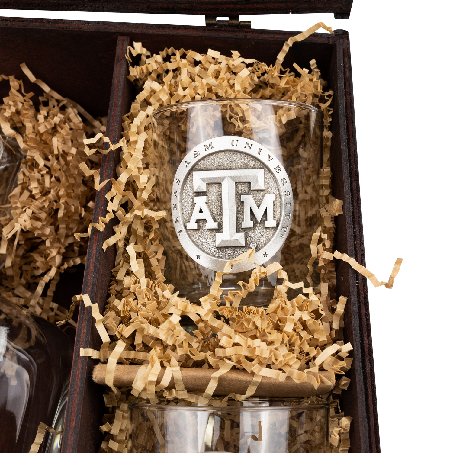 Texas A&M Heritage Pewter Capitol Decanter Chest Set