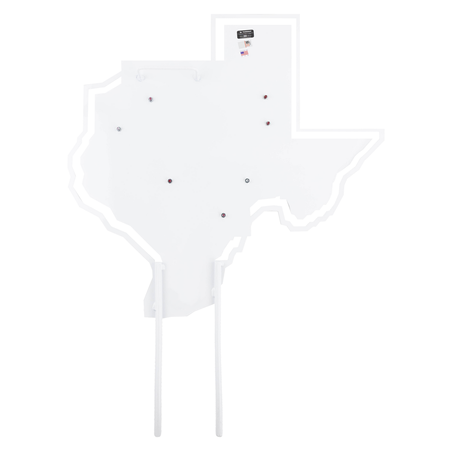 Texas A&M Metal Lonestar Yard Stake - White