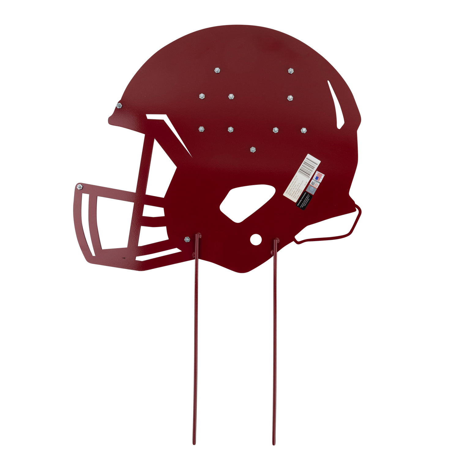 Texas A&M Metal Helmet Yard Stake Sign - Maroon