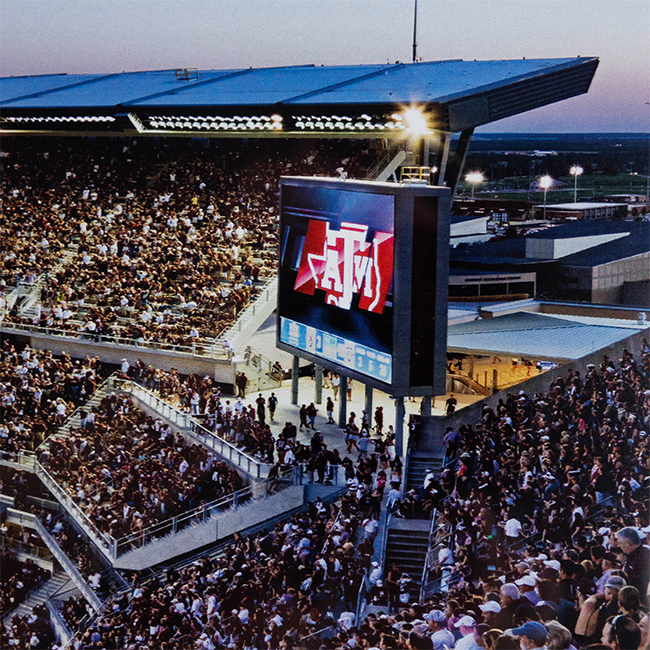 Texas A&M Kyle Field Dusk Panoramic Deluxe