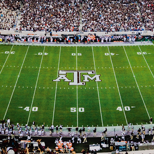 Texas A&M Kyle Field Night Panoramic Deluxe