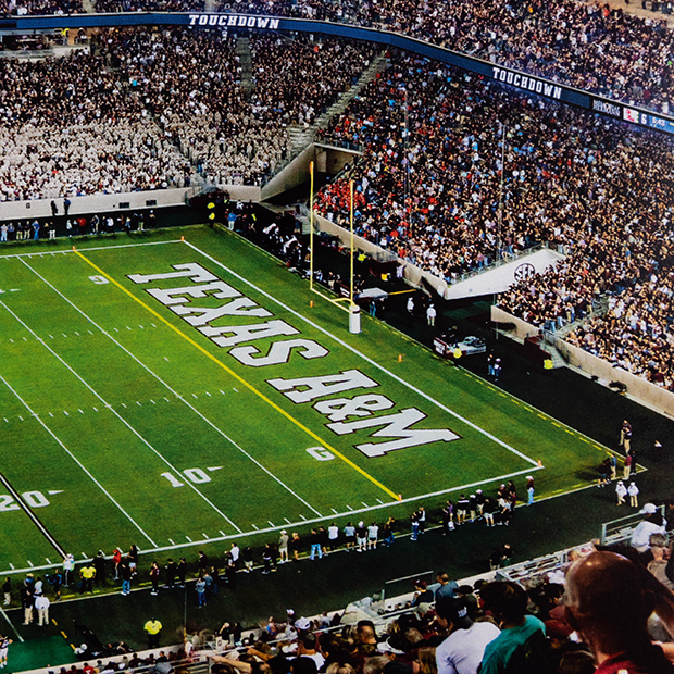 Texas A&M Kyle Field Night Panoramic Deluxe
