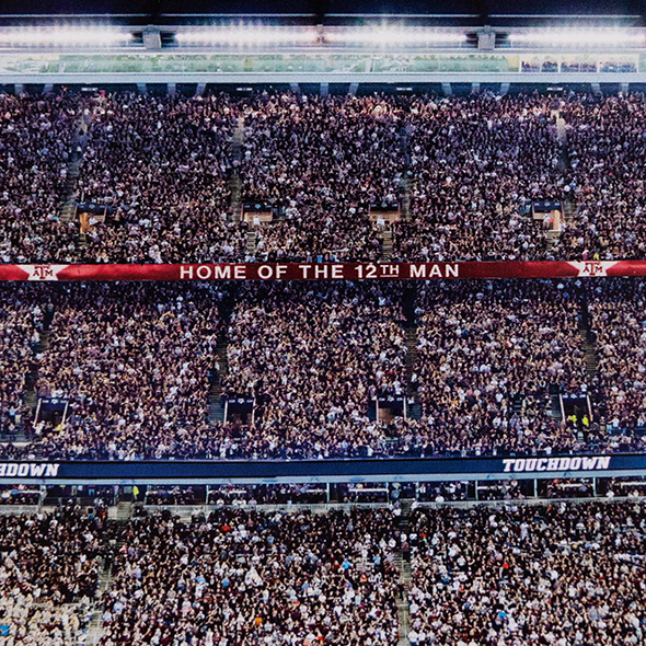 Texas A&M Kyle Field Night Panoramic Deluxe
