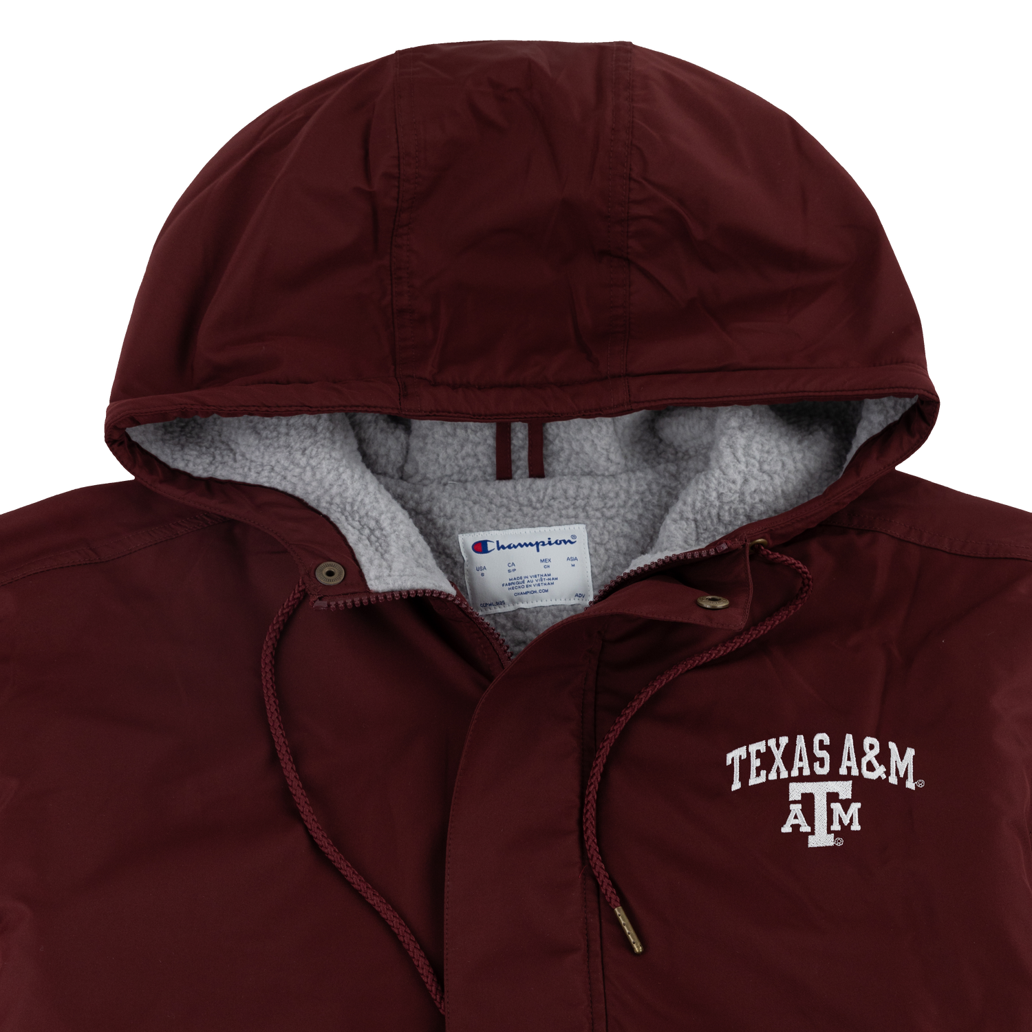 Texas A&M Mens Champion Sherpa Lined Stadium Jacket