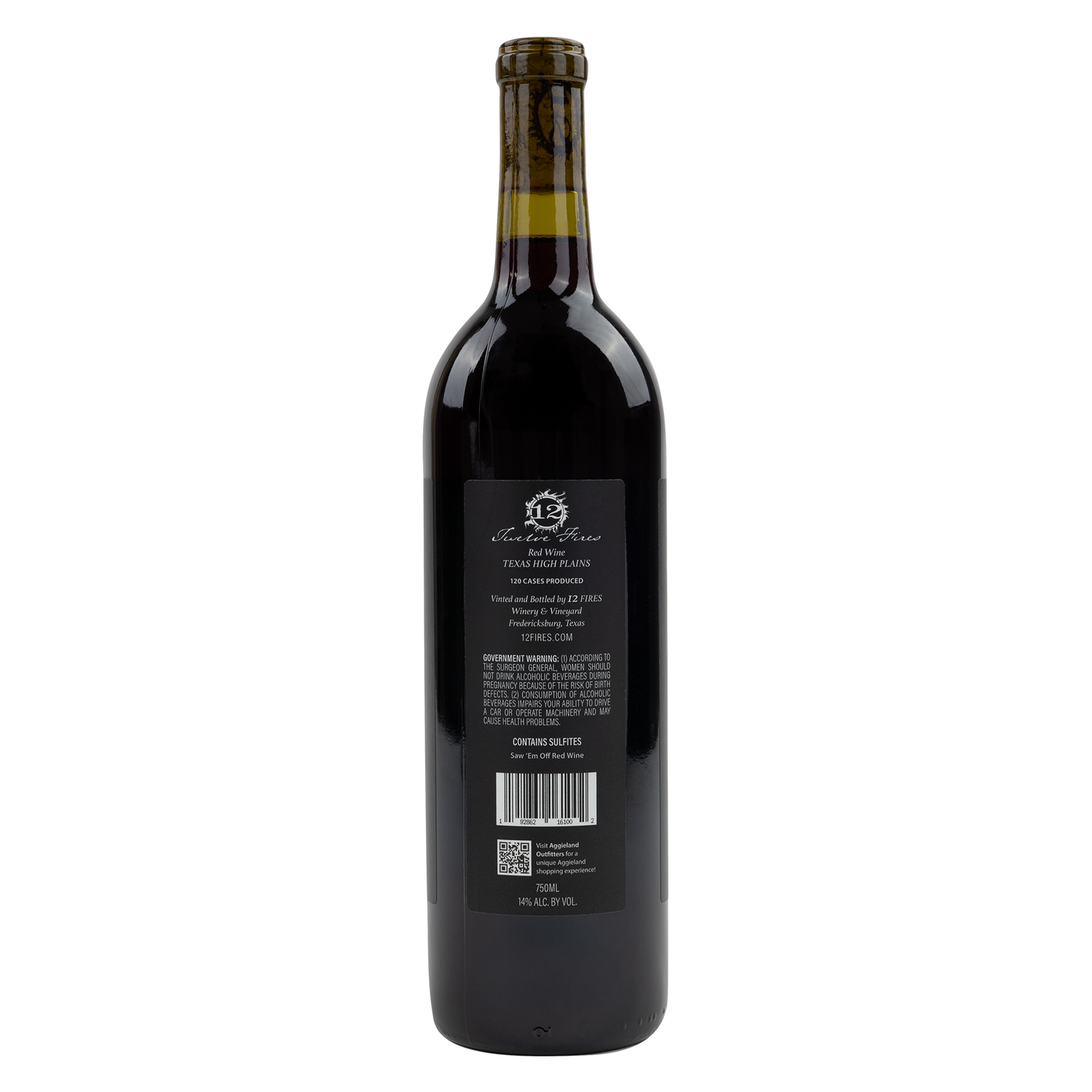 In Store Pickup Or Local Delivery Only: Saw 'Em Off 12 Fires Red Wine