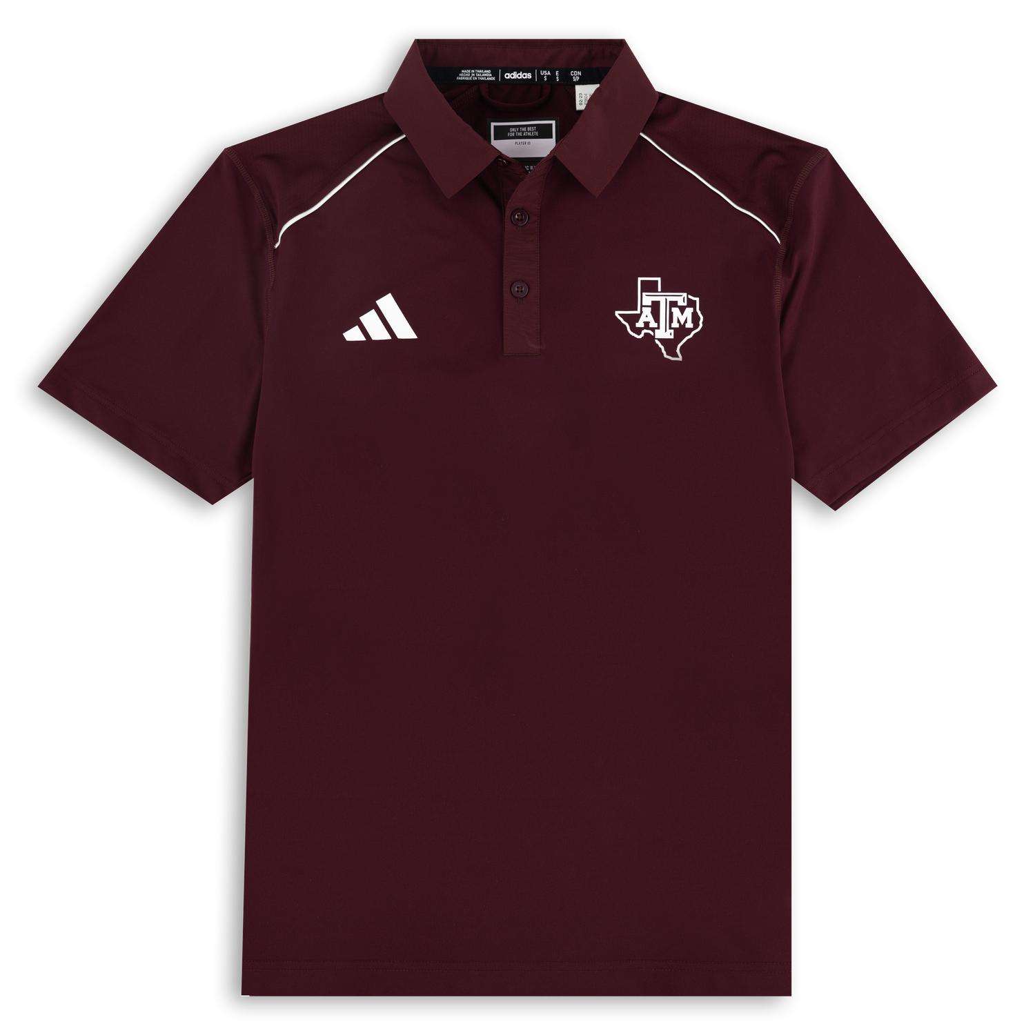 Texas A&M Adidas Stadium Coaches Polo in Maroon