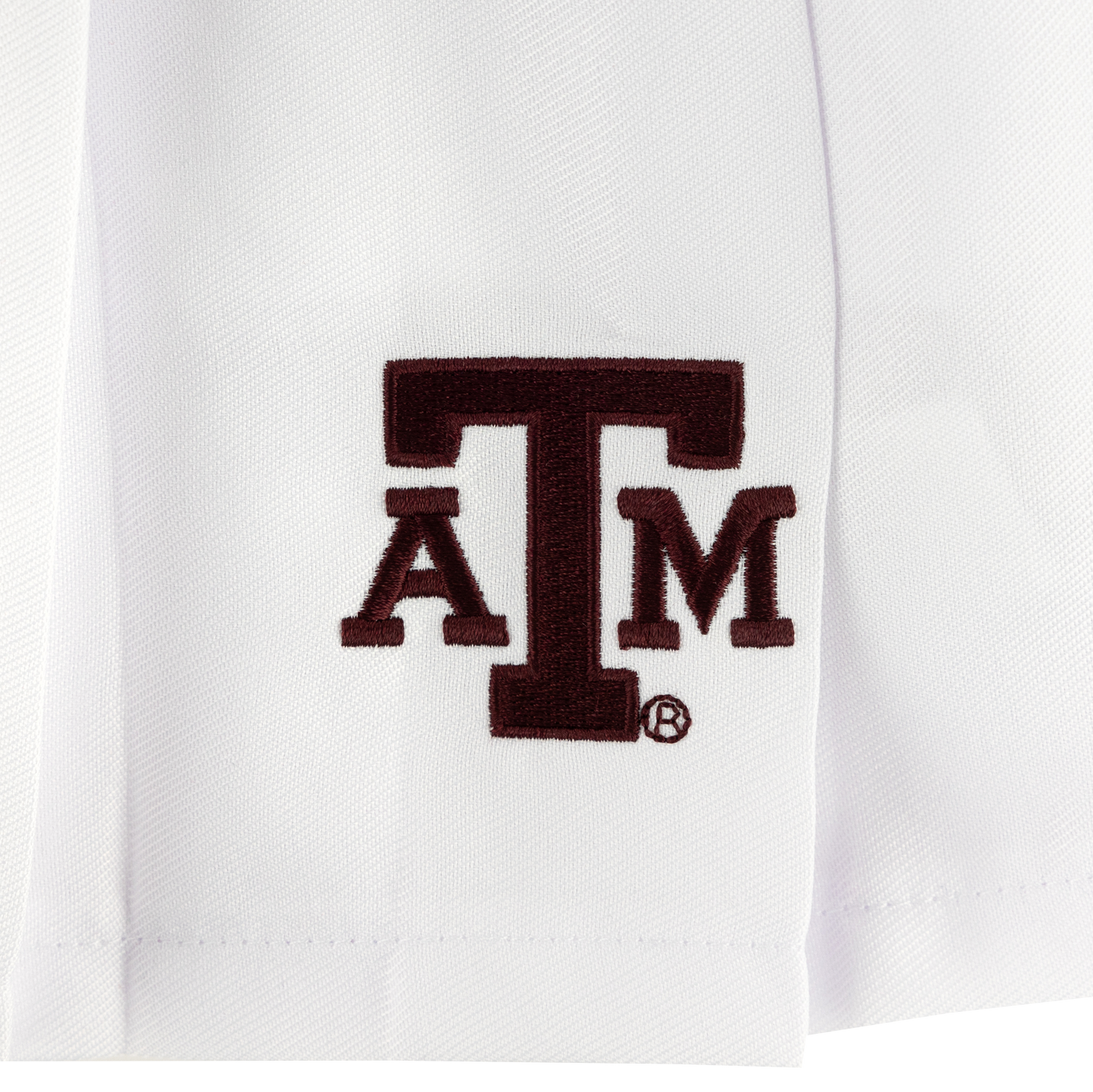 Texas A&M White Pleated Tennis Skirt