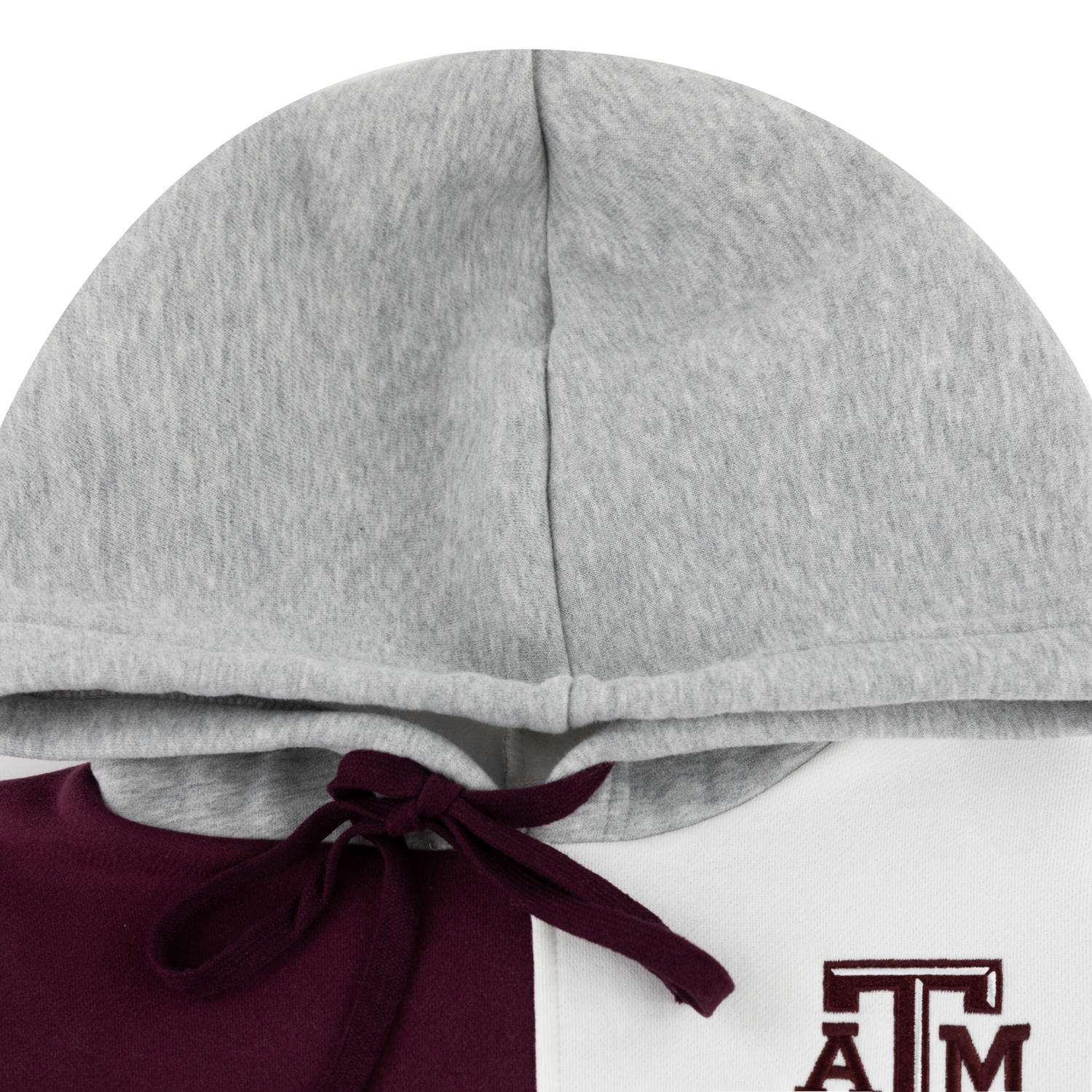 Texas A&M Cropped Color Block Hoodie