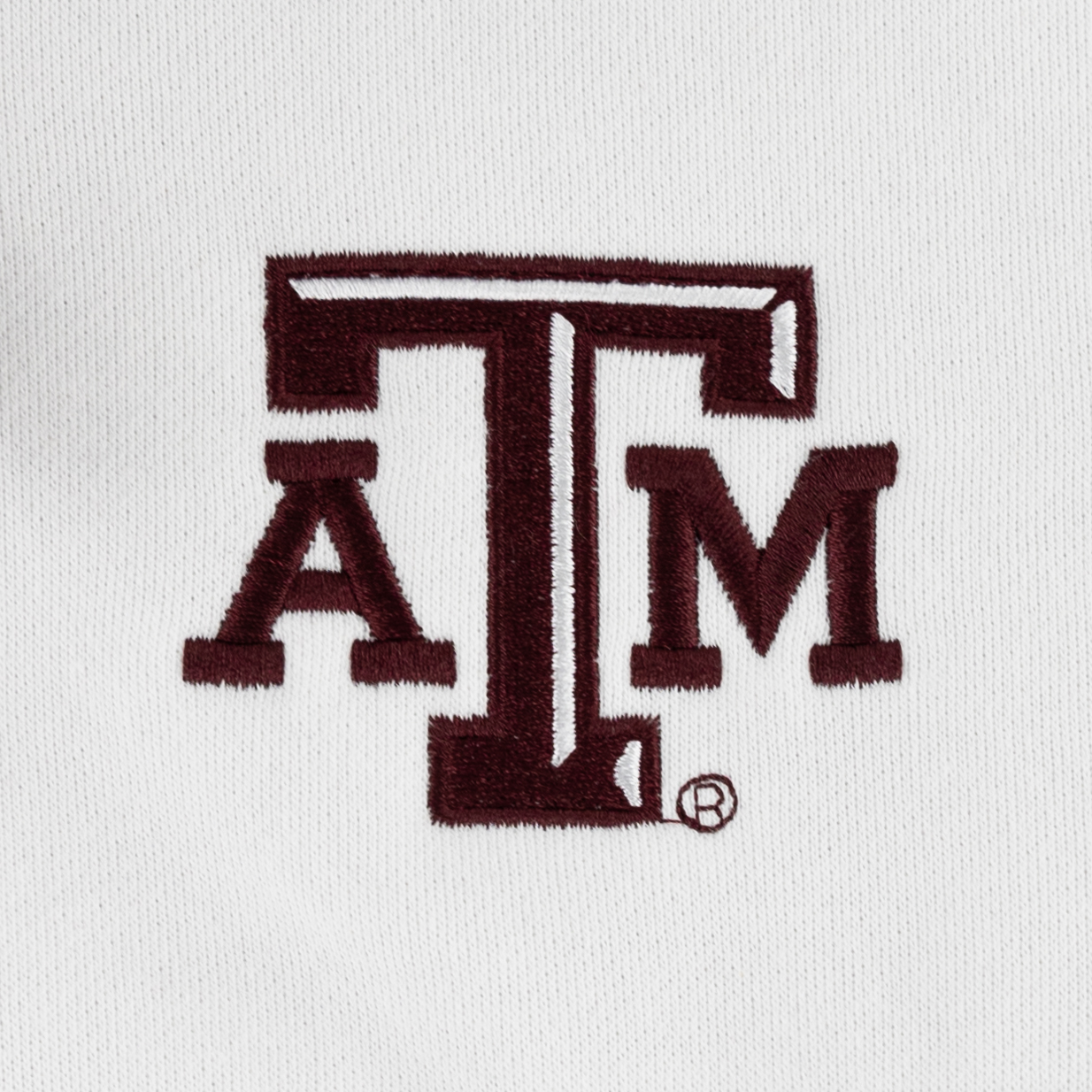 Texas A&M Cropped Color Block Hoodie