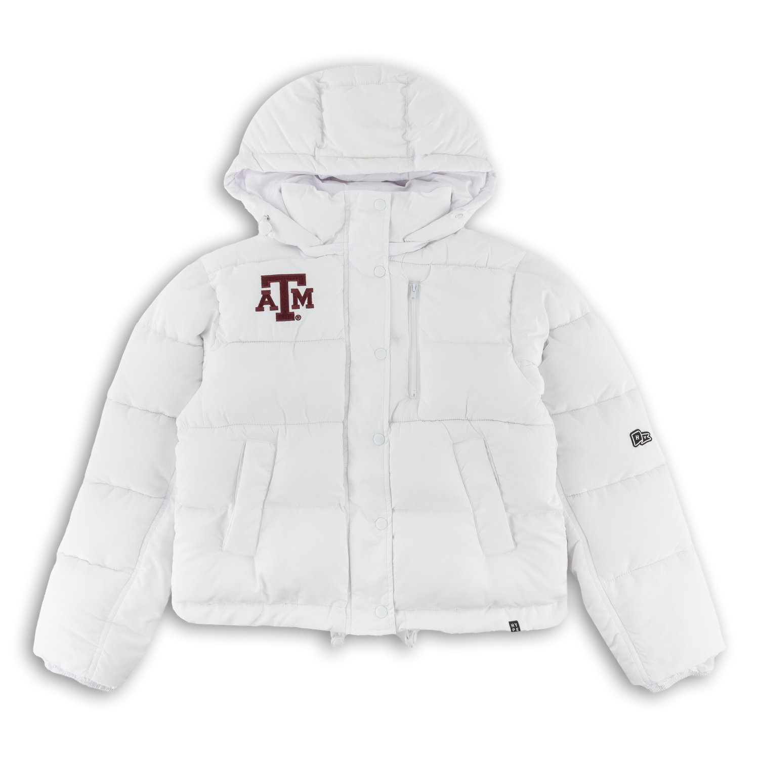 Texas A&M White Puffer Jacket