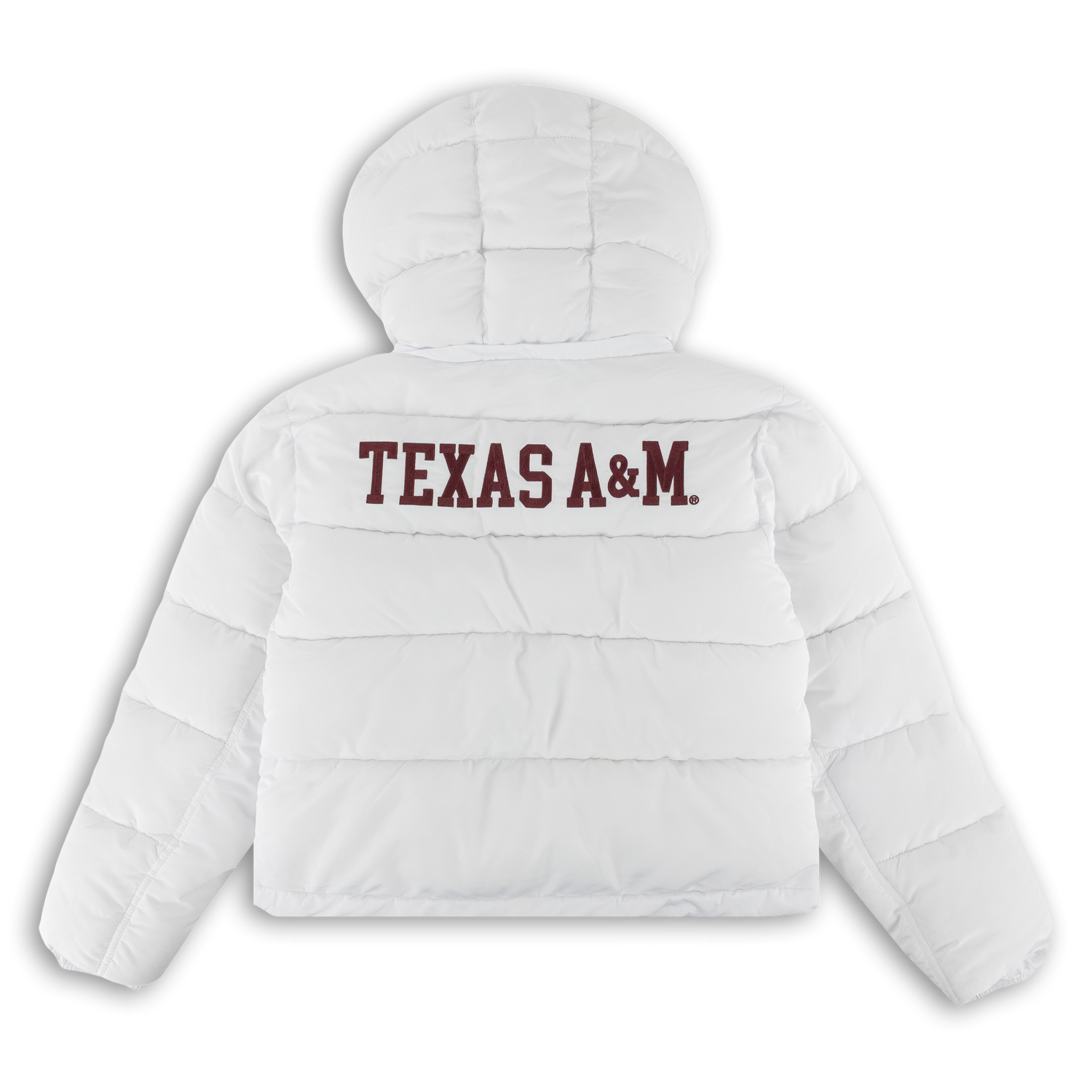 Texas A&M White Puffer Jacket