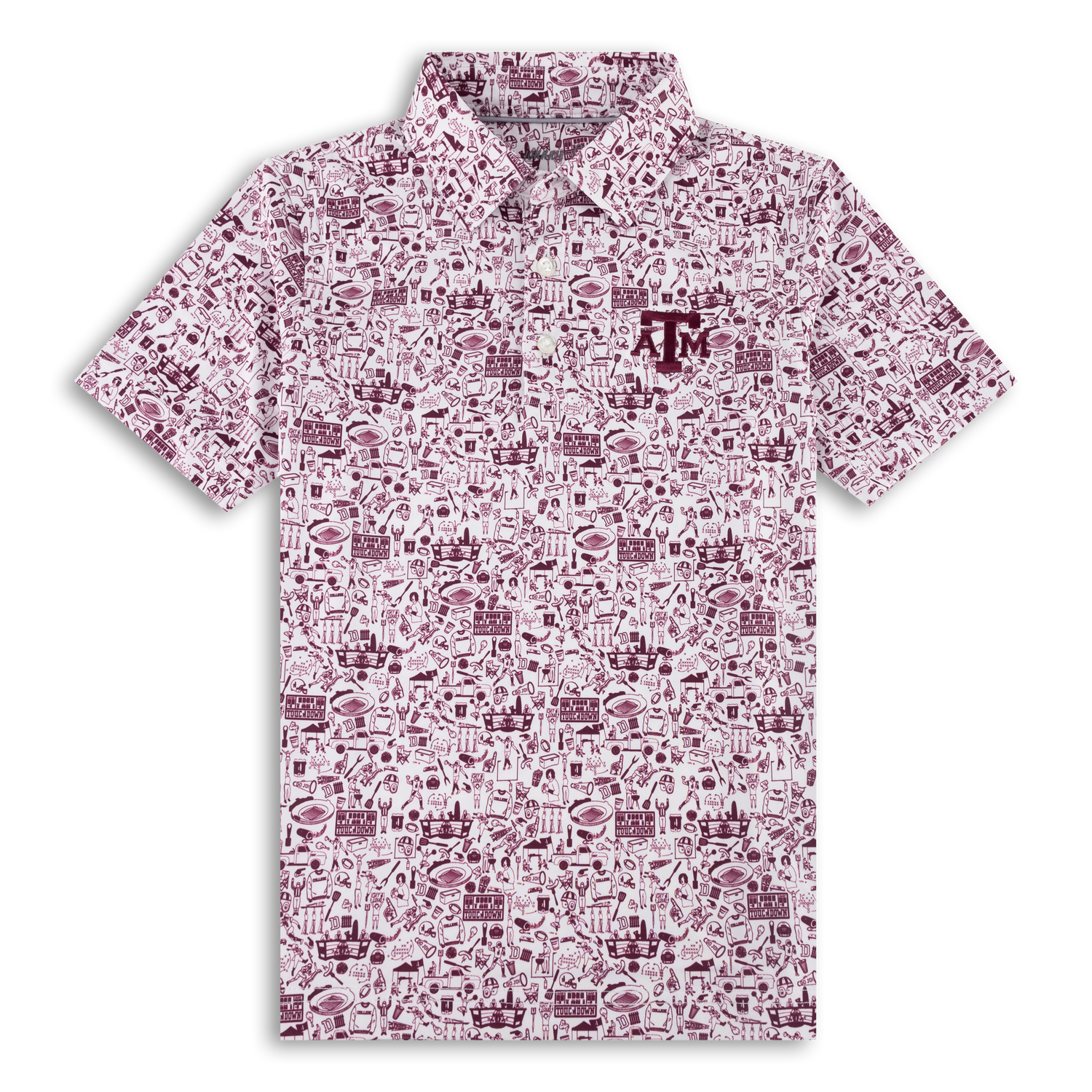 Texas A&M Johnnie-O Youth Tailgater 2.0 Performance Polo