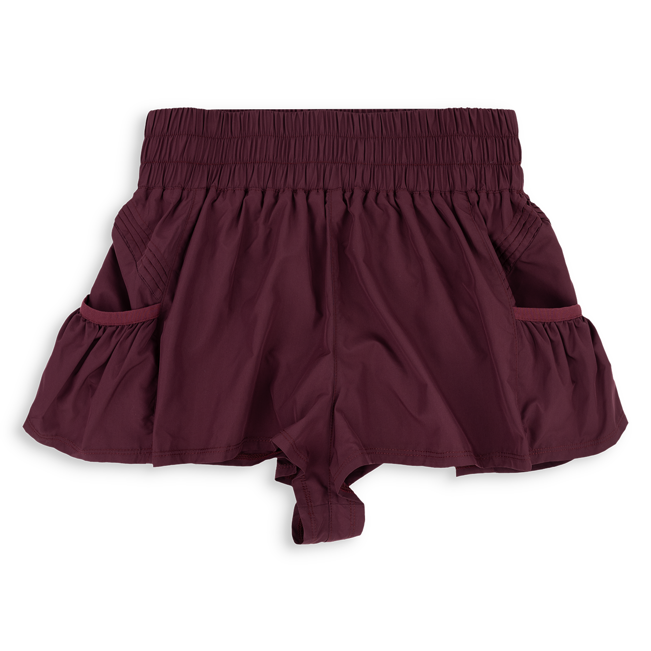 maroon dress shorts BURGUNDY CARDED Tailored shorts Sizing Collegiate Outfitters Flowy Swing Shorts