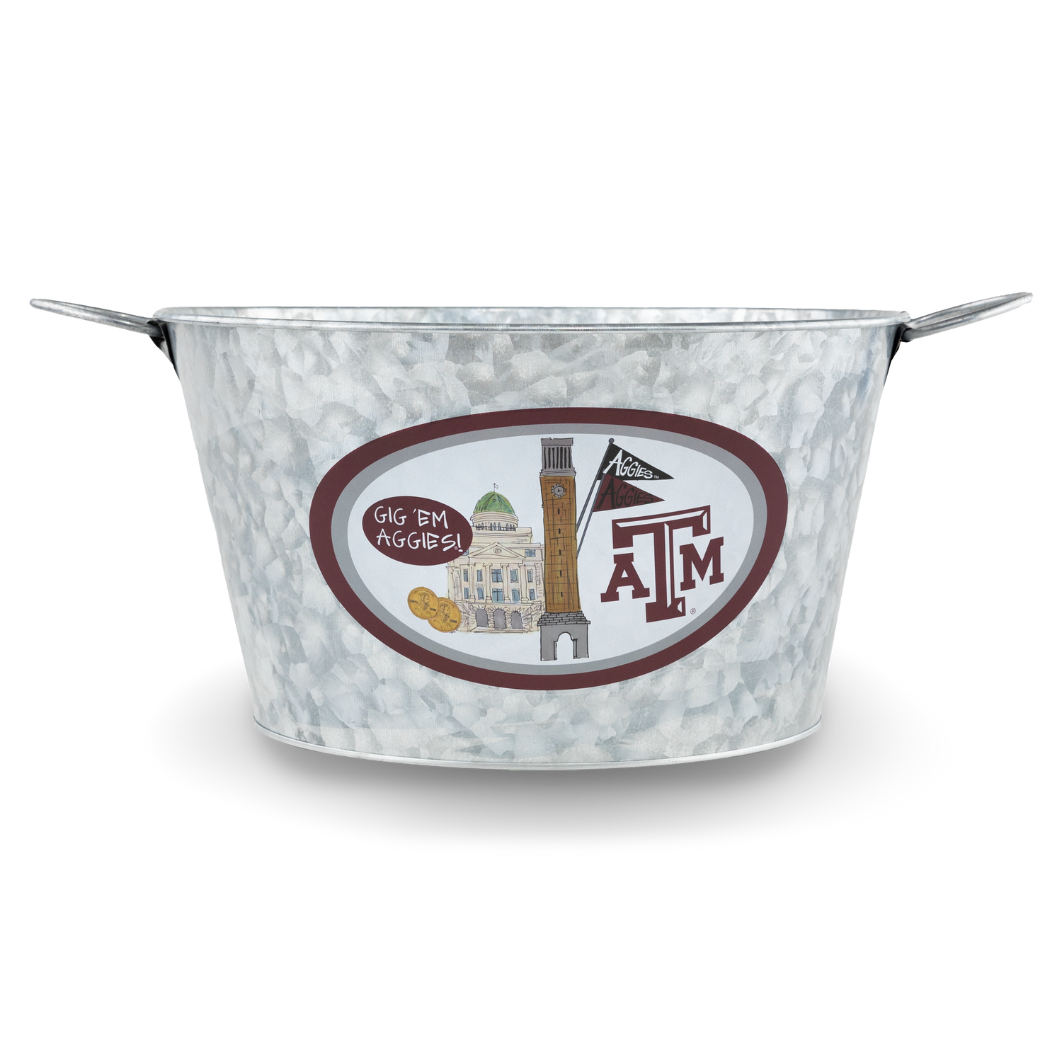 Texas A&M Gig 'Em Aggies Beverage Bucket