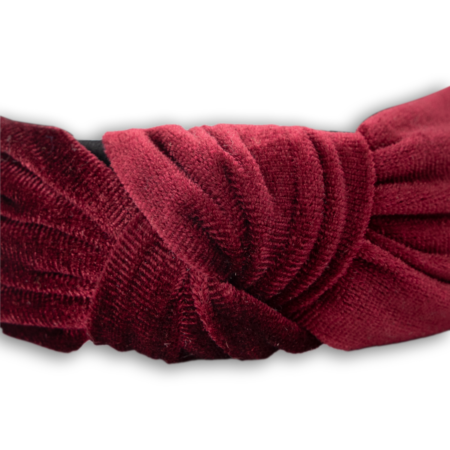 Velvet Wrap Maroon Headband